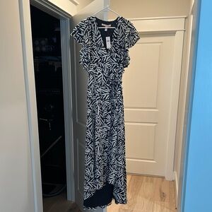 Hutch Black and White High Low Dress